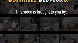Milf creamed at gloryhole
