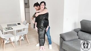 BTS PREPARATION MILF BONDAGE RESTRAINTS FILM EMBALMING
