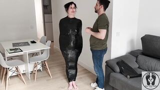 BTS PREPARATION MILF BONDAGE RESTRAINTS FILM EMBALMING