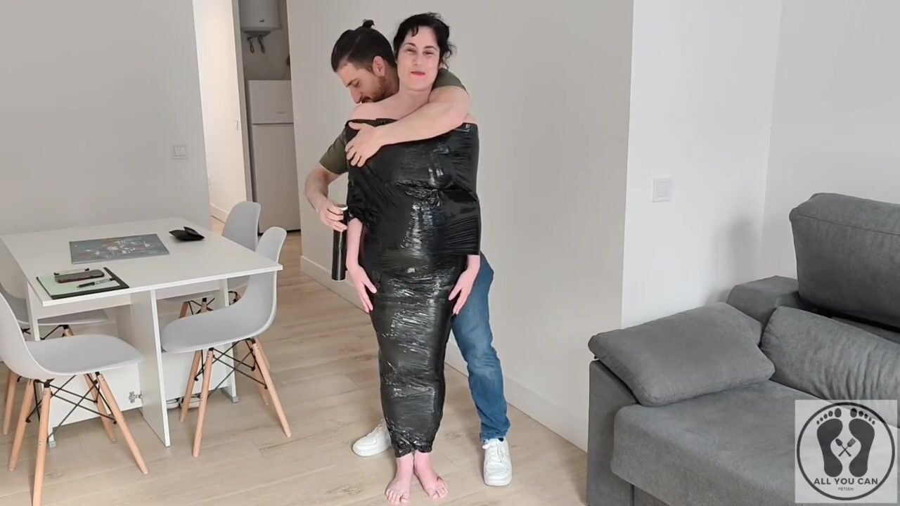 BTS PREPARATION MILF BONDAGE RESTRAINTS FILM EMBALMING