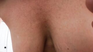 Ali Allure shares a walk with her man, then fucks another hiker in reverse cowgirl action