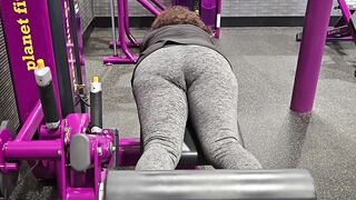 Watch Ali Allure get her ass drilled hard in the gym!
