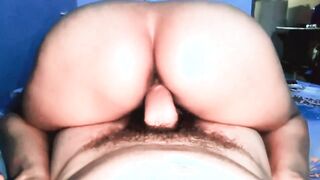 My stepmom with a huge ass sat on my cock like a pro - Real homemade sex with my hot stepmom!