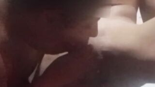 My hot and horny step-sis visits me for a deepthroat massage and gets filled up with cum