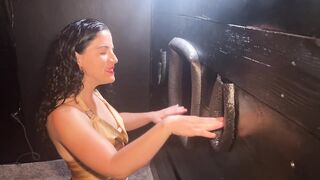 Vanessa Cliff's Broken Sex Toys Fixed with Public Gloryhole Licking & Blowjob