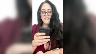 Latina milf with massive natural boobs gets a wild reaction from her man
