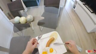 Stepmom gets her mouth and ass pounded hard in morning sex with stepson