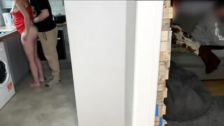 Unexpected Kitchen Encounter: Wife's Secret Adventure While Husband's Gaming