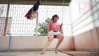 Alluring Housewife's Playful Swing Adventure - Full Video