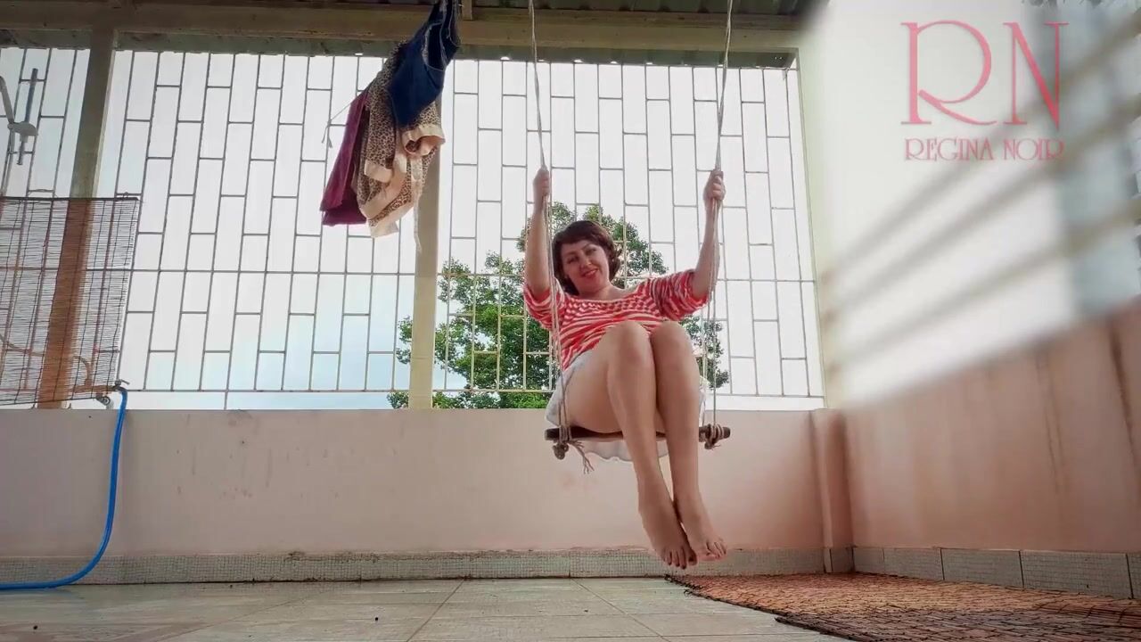Alluring Housewife's Playful Swing Adventure - Full Video