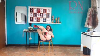 Seductive Secretary in Lingerie Teases Her Boss in a Naughty Office Encounter