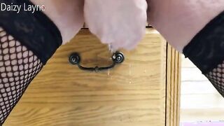 Milf Wife Fucks her Hott Pussy w/ Glass Dildo and Squirts