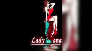 Caught in the Act: Lady Ana's Unexpected Encounter with a Surprise!