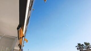Unexpected Balcony Fun with My Stepbrother: A Wild Adventure with Emilio Ardana and Sara Diamante
