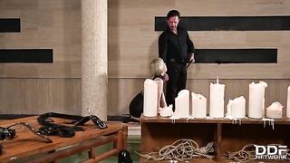 Georgia Koneva's Intense Wax Play Experience in a Kinky BDSM Session