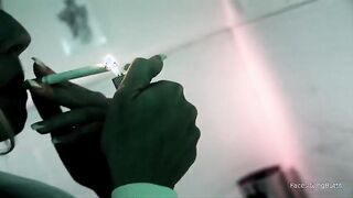 Trading Pleasures for a Puff: A Tempting Encounter with a Smoking Enthusiast