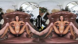 UP CLOSE VR - Petite MILF Kylie Le Beau Wants A Taste Of Your Cum After Getting Hard Fucked - POV