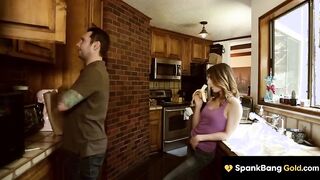 SPANKBANG GOLD - Step Daughte Fucks StepDILF's Giant Cock Senseless