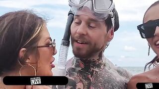 From Cuban Beach Flirt To Begging For More In Foursome!