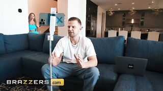 BRAZZERS - Stunning Hayley Davies Challenges Vince’s Celibacy With A Seductive Bet He Can’t Resist