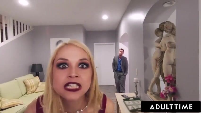 ADULT TIME - Your Furious Wife Sarah Vandella Makes You Watch As She Fucks Your Boss! CUCKOLD POV