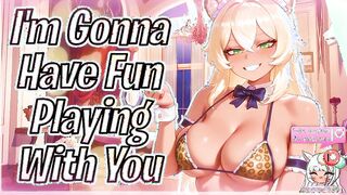 [F4M] Toyed With By A Competitive Cougar Catgirl Maid ‍[Lewd ASMR}