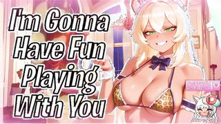 [F4M] Toyed With By A Competitive Cougar Catgirl Maid ‍[Lewd ASMR}