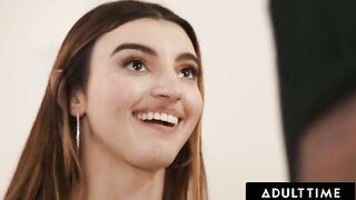 ADULT TIME - Sex Addict Babe Julia James SQUIRTS On Stepdad By Accident During Sneaky Masturbation