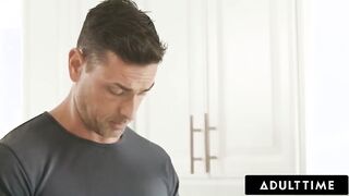 ADULT TIME - Sex Addict Babe Julia James SQUIRTS On Stepdad By Accident During Sneaky Masturbation