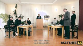 MATURE4K. Mature woman with big tits cheated on her husband and ended up in court