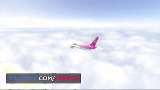 Anal sex with the stewardess during the flight
