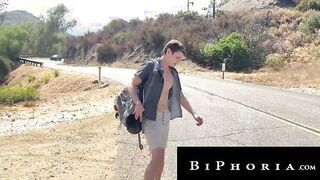 Hot Latin Couple Smashes Hitchhiking Slut - Biphoria