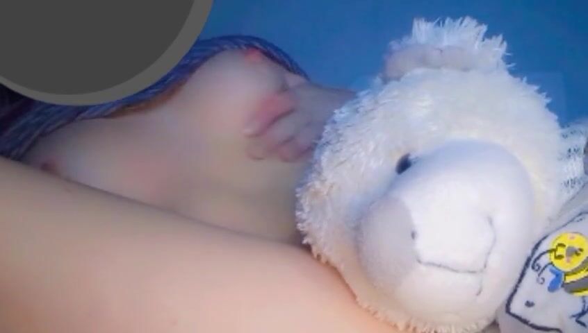Playing with my slutty, teen puffy pussy