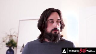 WE SWING BOTH WAYS - Naughty Wife Adira Allure Initiates Her Husband With A Hot Bisexual Threesome