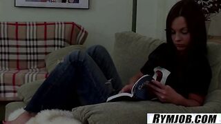 RYMJOB - Russian Lesbian Sex With New Stepsister Rimming
