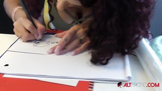 Mara Martinez inks and fucks with Heidi Van Horny