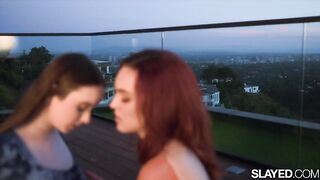 SLAYED Tasty Freya Rides On Gorgeous Hazel's Eager Face