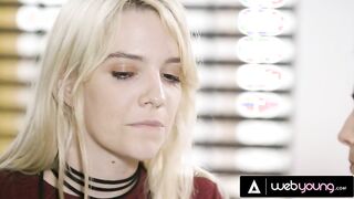 Conflicted Teen Kristen Scott Discovers Her Sexuality With Lesbian Petite Blonde Kenna James