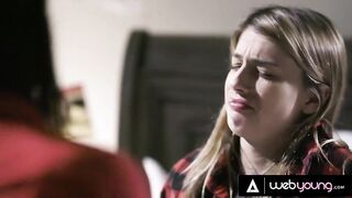 Conflicted Teen Kristen Scott Discovers Her Sexuality With Lesbian Petite Blonde Kenna James