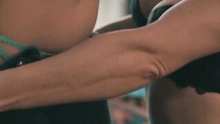 Sensual Lesbians Pleasure Each Other On A Rainy Day