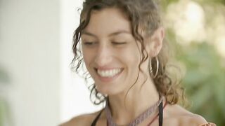 Playful Poolside Fun: Julia Roca and Maria Riot Explore Pleasure with a Glass Dildo!
