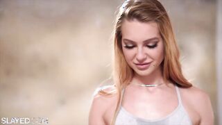SLAYED Stunning Freya fucks bff Little Dragon with strap-on