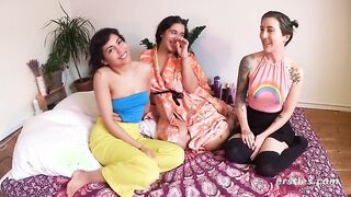 Exciting Lesbian Adventures: Playful Brunettes Enjoy an Intimate Encounter