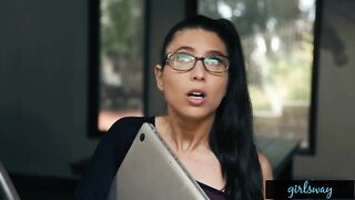 GIRLSWAY Nerdy Girl Goes Wild With MILF Robot She Just Made