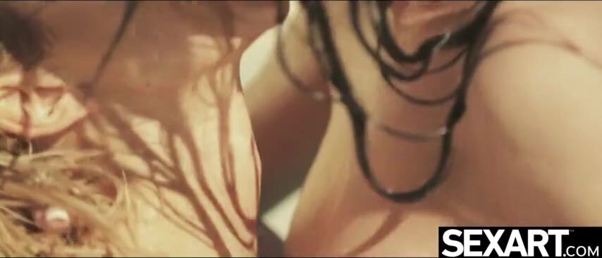 Beautiful lesbians eat each other's wet pussy in a stunning 69