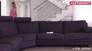 AGIRLKNOWS - TIFFANY TATUM HAS A WET SURPRISE FOR HER LESBIAN ROOMMATE CAROLINA ABRIL FULL SCENE