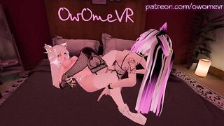 "wholesome" VRchat erp OwO [Intense moaning, Lesbian, ASMR, 3D Hentai, Scissoring]