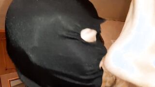 My slave girl on a leash with an unshaven licked my toes and - IkaSmokS