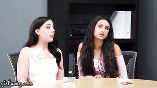 Girlsway Eliza Ibarra & Whitney Wright Fuck Each Other Hard For A Lesbian Study