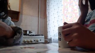 My friend's sister moaned so loudly that I wanted to fuck and I fucked with my friend